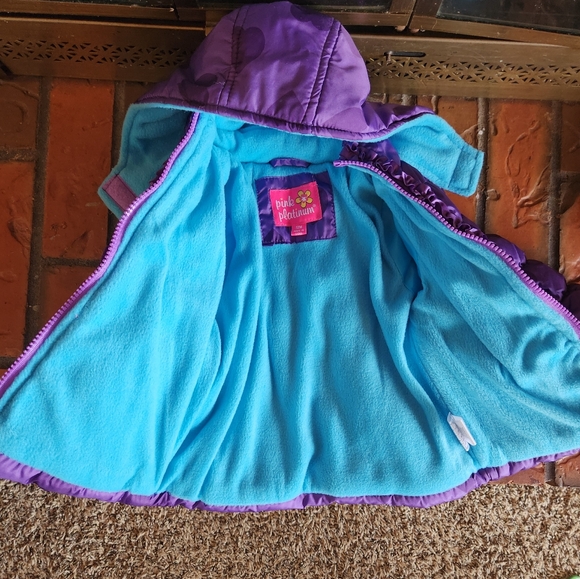 Pink Platinum Puffer Jacket - Picture 5 of 7